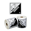 Dangerous Goods Label Roll Corrosive 8 Printed White/Black, 99mm x 99mm, 500 Labels Roll